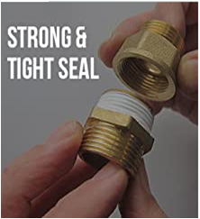 Secure tape thread helps prevent leaks on pipes and plumbing.